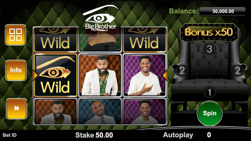 the official Big Brother Naija Casino game at Bet9ja