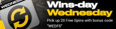 Enjoy a midweek boost! Every Wednesday they'll give you the chance to pick up Free Spins, simply by reloading your account. Just use the bonus code “WEDFS” and deposit at least €50 each Wednesday to get 20 Free Spins. The Bonus amount needs to be wagered 35 times before any winnings can be withdrawn.
